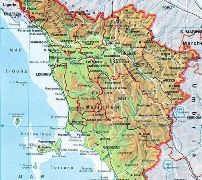 Quali sono le provincie della Toscana
